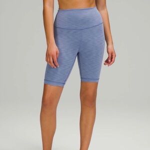 Lululemon Wunder Train High Rise Short 8" Heathered Water Drop Size 6